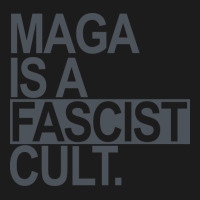 Maga Is A Fascist Cult Subtle Gray Music Hoodie & Jogger Set | Artistshot