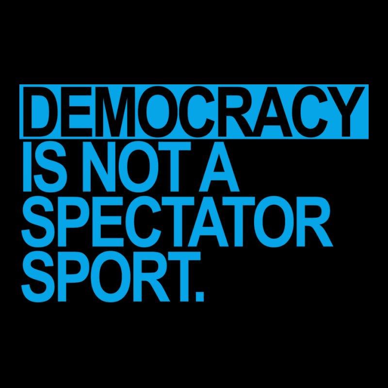 Democracy Is Not A Spectator Sport Blue Men's Long Sleeve Pajama Set by otactayadz | Artistshot