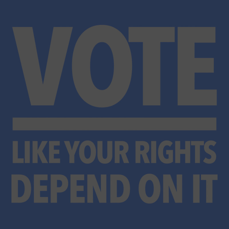 Vote Like Your Rights Depend On It Subtle Gray Men Denim Jacket by tetelonacerk | Artistshot