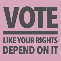 Vote Like Your Rights Depend On It Subtle Gray Classic T-shirt | Artistshot