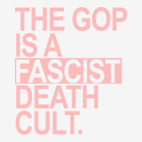 The Gop Is A Fascist Death Cult Pink Adjustable Cap | Artistshot