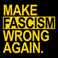 Make Fascism Wrong Again Yellow Tumblr Fleece Short | Artistshot