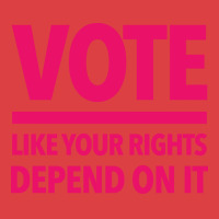 Vote Like Your Rights Depend On It Hot Pink Tank Top | Artistshot