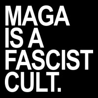 Maga Is A Fascist Cult Funny Cropped Hoodie | Artistshot