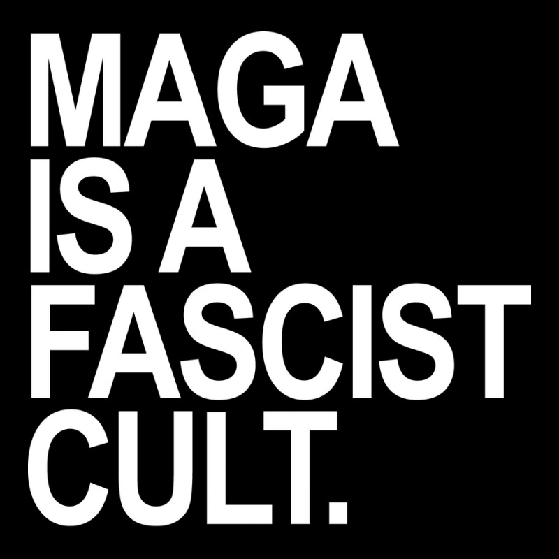 Maga Is A Fascist Cult Funny Cropped Hoodie by hacongurel | Artistshot