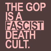 The Gop Is A Fascist Death Cult Pink Retro Graphic T-shirt | Artistshot