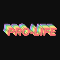 Prolife Rainbow Text 70s Crop Top | Artistshot