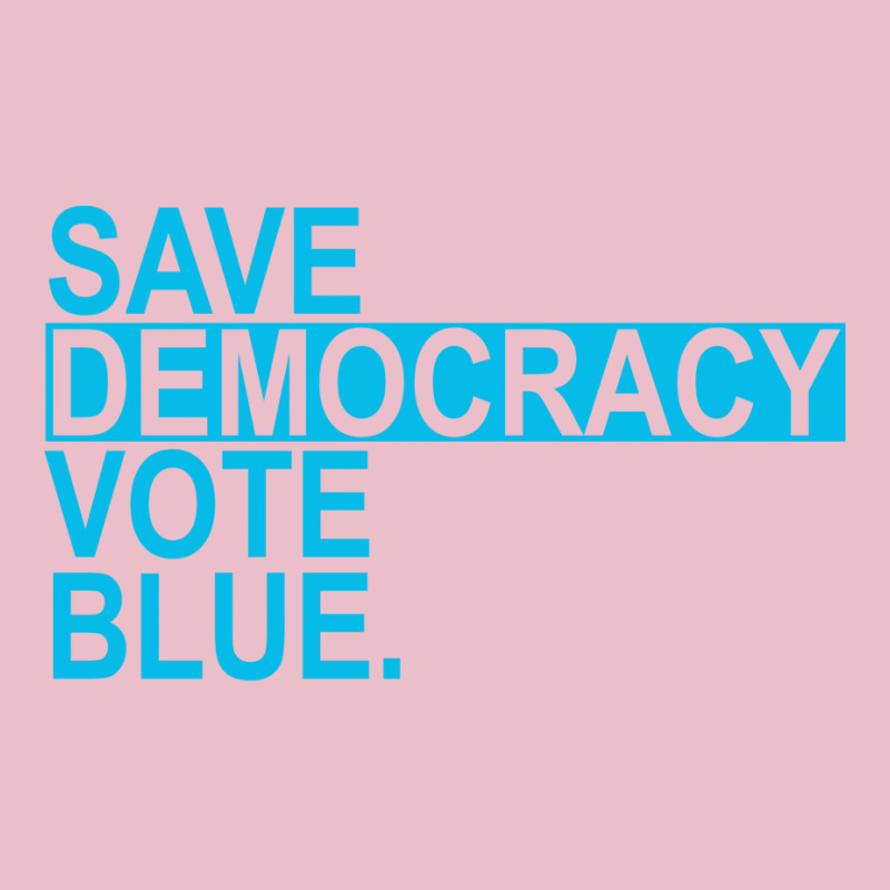 Save Democracy Vote Blue Blue Aesthetic Adjustable Cap | Artistshot