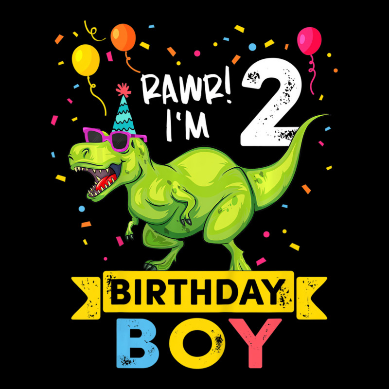 Kids 2 Year Old Shirt 2nd Birthday Boy T Rex Dinos Graphic T-shirt by holubarpro | Artistshot