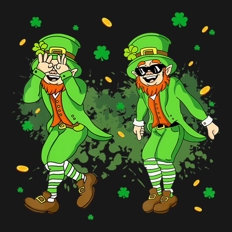 Custom Leprechaun Griddy Dance St Patricks Day 2023 Boys Flannel Shirt