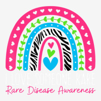 I Love Someone Rare Zebra Rainbow   Rare Disease A Graphic T-shirt | Artistshot