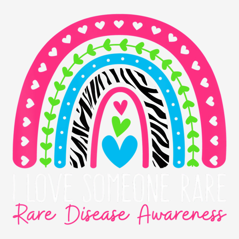 I Love Someone Rare Zebra Rainbow   Rare Disease A Graphic T-shirt | Artistshot