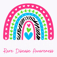 I Love Someone Rare Zebra Rainbow   Rare Disease A Tank Top | Artistshot