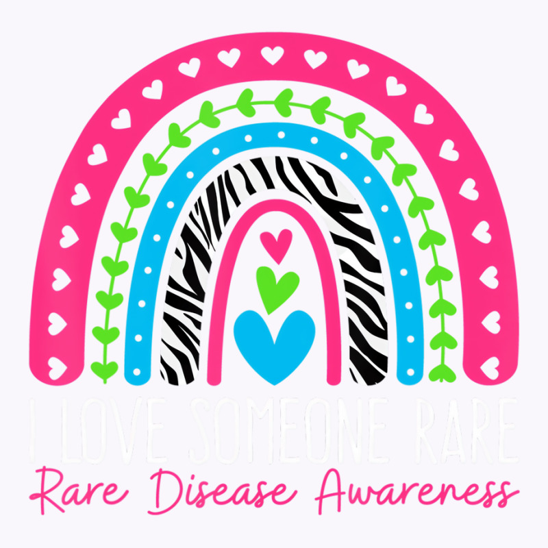 I Love Someone Rare Zebra Rainbow   Rare Disease A Tank Top | Artistshot