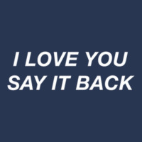 I Love You Say It Back Moody Aesthetic Pullover Ho Men Denim Jacket | Artistshot