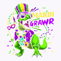 Mardi Grawr Dabbing T Rex Dinosaur Mask Beand Mard Tank Top | Artistshot