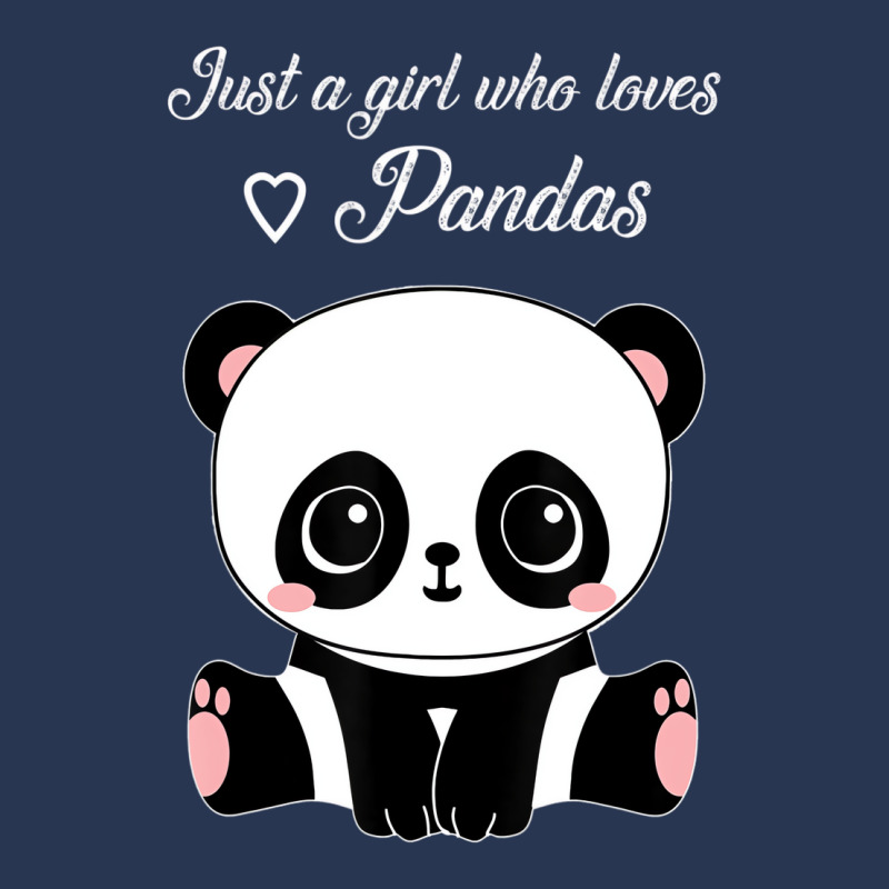 Cute Panda Shirt Just A Girl Who Loves Pandas T Sh Men Denim Jacket | Artistshot