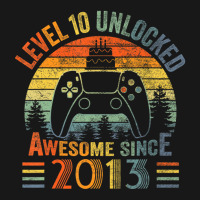 Level 10 Unlocked Video Gamer 10 Years Old 10 Birt Flannel Shirt | Artistshot