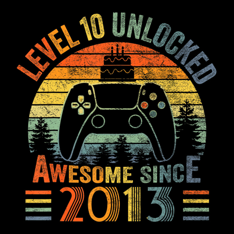 Level 10 Unlocked Video Gamer 10 Years Old 10 Birt Zipper Hoodie | Artistshot