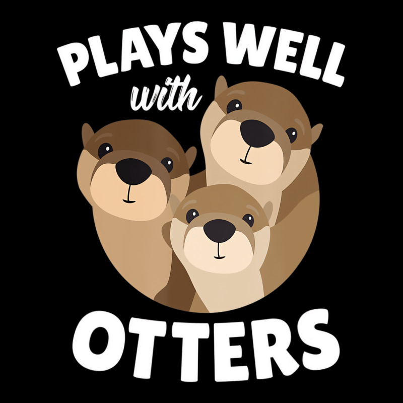 Plays Well With Otters Shirt   Funny Otter Pun Gif Graphic T-shirt | Artistshot