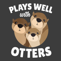 Plays Well With Otters Shirt   Funny Otter Pun Gif Men's Polo Shirt | Artistshot