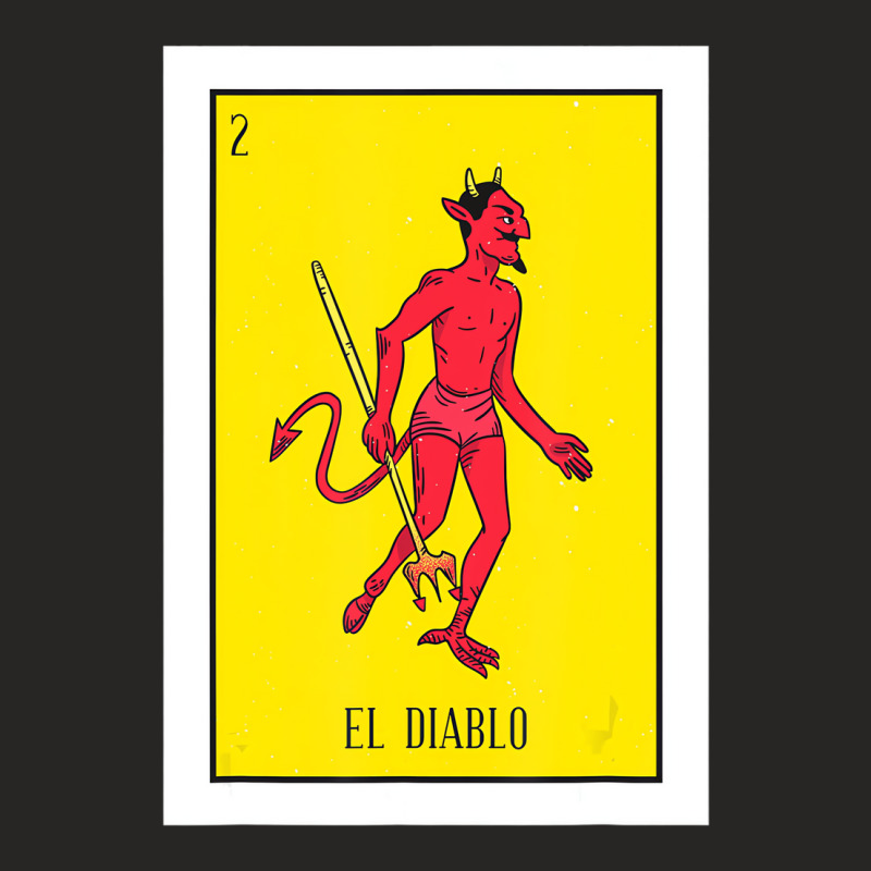 Mexican Devil Lottery The Devil Mexican Card Lotte Ladies Fitted T-Shirt by bastarache | Artistshot