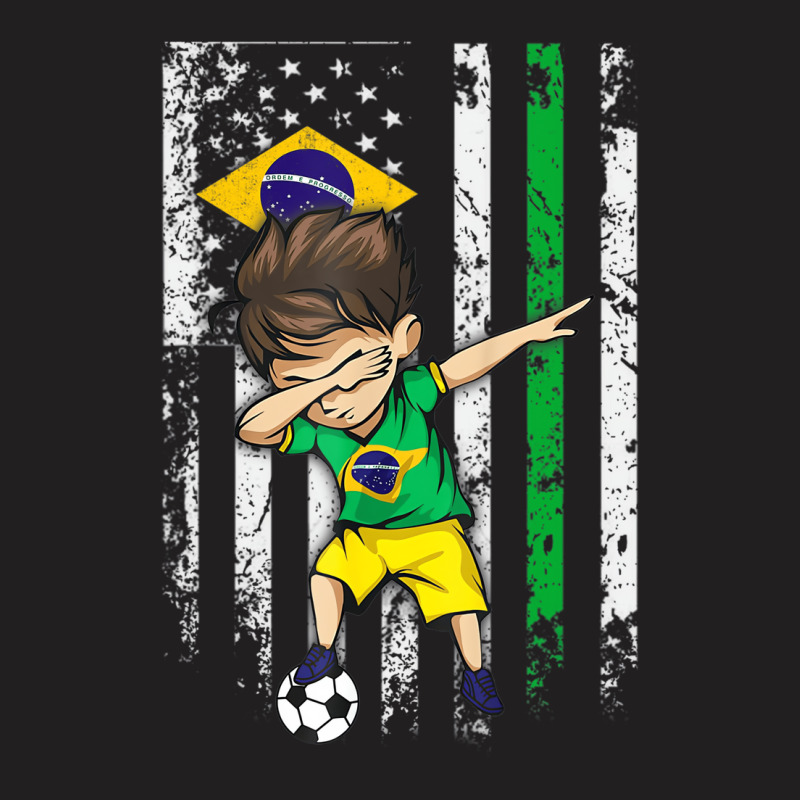 Dabbing Soccer Boy Brazil Jersey Shirt   Brazilian T-shirt | Artistshot