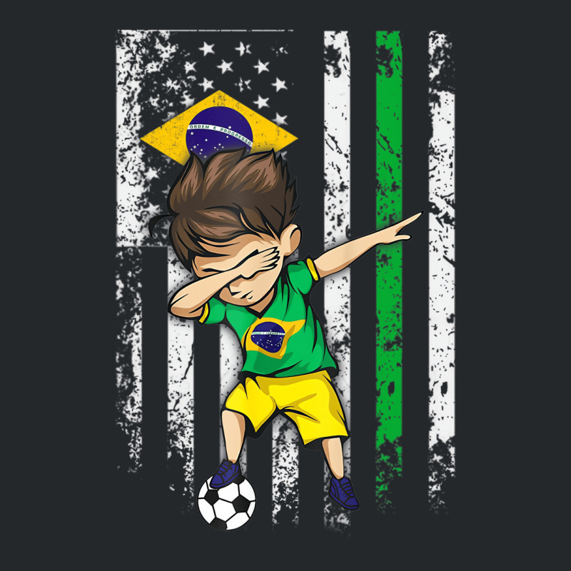 Dabbing Soccer Boy Brazil Jersey Shirt   Brazilian Crewneck Sweatshirt | Artistshot