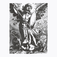 St Saint Michael The Archangel Catholic Angel Warr T-shirt | Artistshot