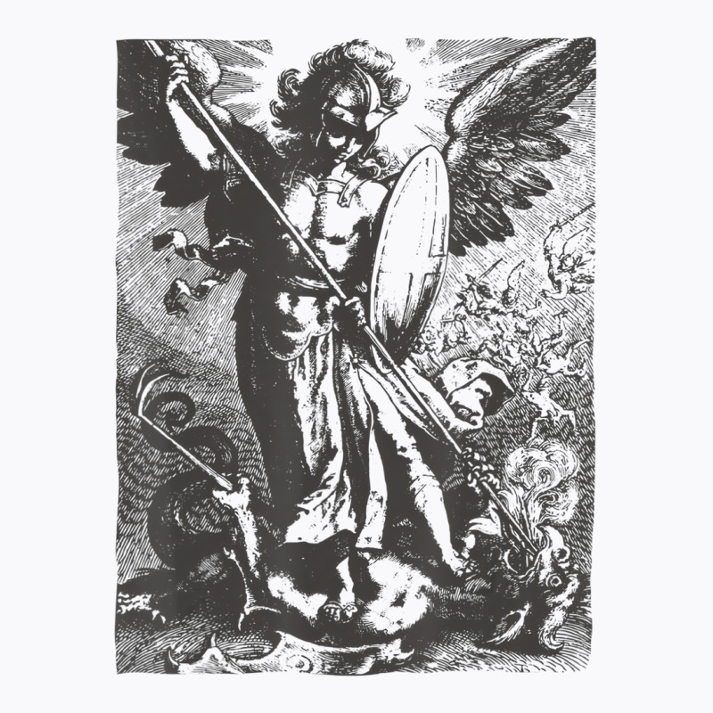 St Saint Michael The Archangel Catholic Angel Warr T-shirt | Artistshot