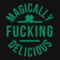 Magically Fucking Delicious Lucky Shamrock St Patr Scorecard Crop Tee | Artistshot