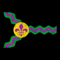 St. Louis Flag Mardi Gras Sweatshirt Soulard Distr Legging | Artistshot