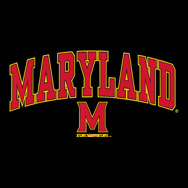 Maryland Terrapins Arch Over Black Officially Lice Youth Hoodie by carver | Artistshot