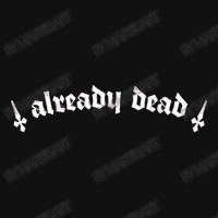 Already Dead  Nihilist Typography Design Baby Bibs | Artistshot