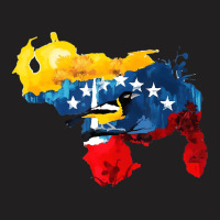 Venezuelan Map   Venezuelan Flag   Colored Venezue T-shirt | Artistshot