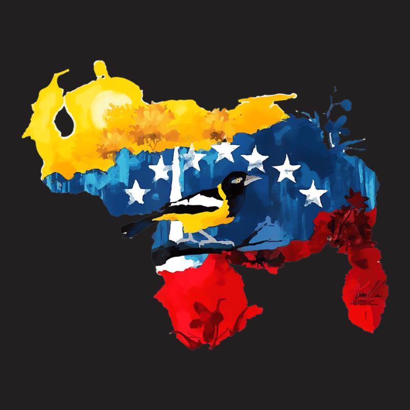 Venezuelan Map   Venezuelan Flag   Colored Venezue T-shirt | Artistshot