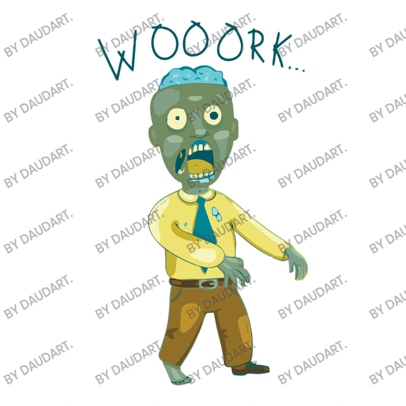 Work Zombie Who Hates His Job V-Neck Tee by DaudArt. | Artistshot