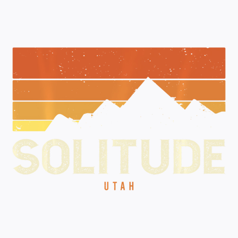 Vintage Solitude Utah Mountains Hiking Sunset Retr T-shirt | Artistshot