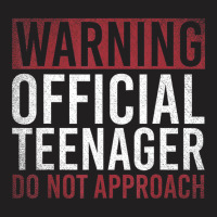 Warning Official Teenager Do Not Approach 13th Bir T-shirt | Artistshot