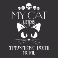 My Cat Listens To Atmospheric Death Metal Vintage Hoodie | Artistshot