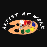 Artist At Work Wooden Artist Palette With Colorful Crop Top | Artistshot