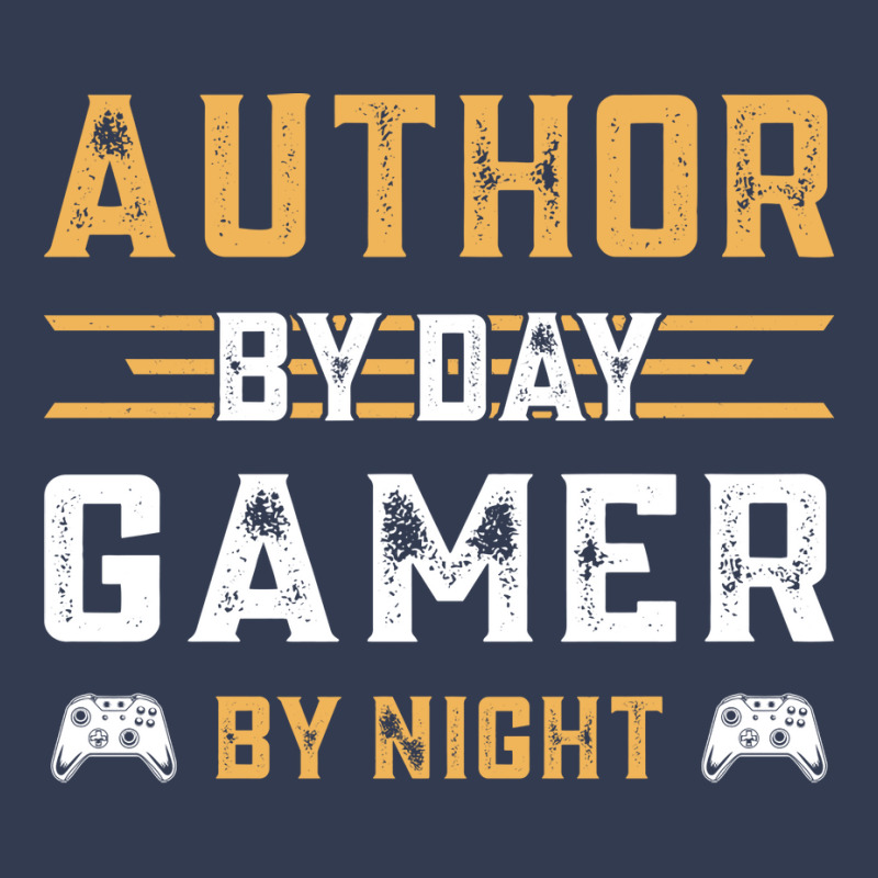 Funny Retro Gamer Gift Author By Day Gamer By Nigh V-neck Tee | Artistshot