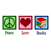 Peace Love Books Music Crop Top | Artistshot