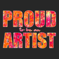 Proud To Be An Artist Bold Pink And Orange Design Men's T-shirt Pajama Set | Artistshot