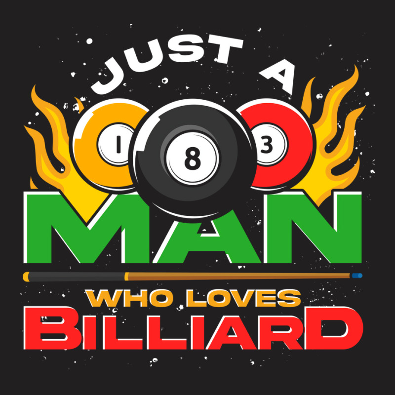 Men Pool Billiard Player Snooker Lover Billiard T-shirt | Artistshot