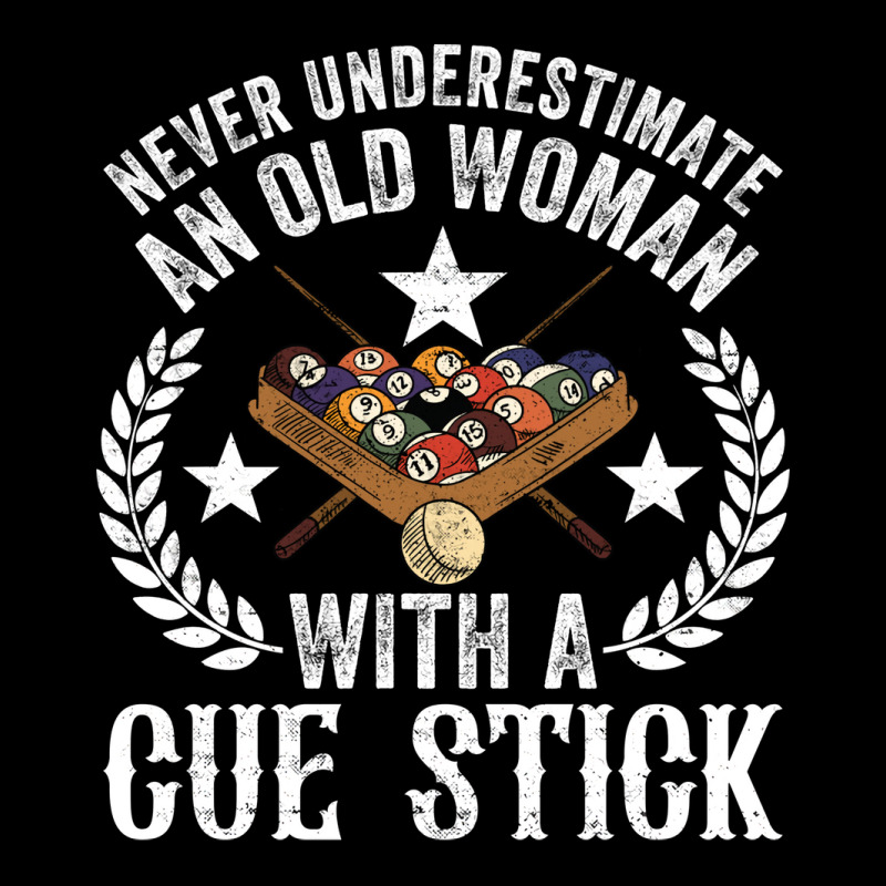 Never Underestimate An Old Woman With A Cue Stick Fleece Short | Artistshot