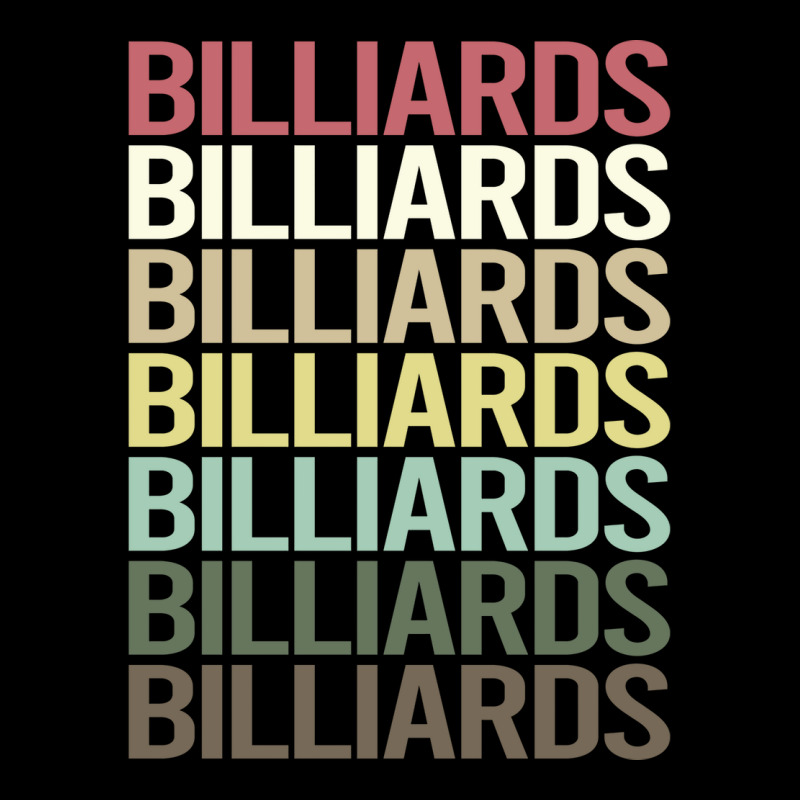 Colorful Text Billiards 1 Long Sleeve Shirts | Artistshot