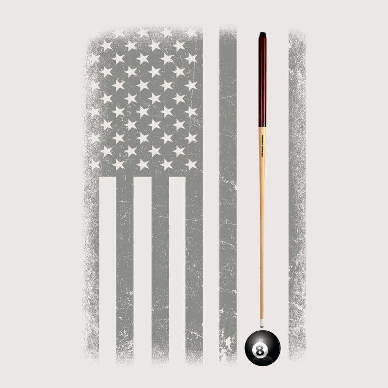 Billiard American Flag Eight Ball Stick Pocket T-shirt | Artistshot