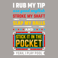 Billiards Pool I Rub My Tip Use Good English Strok Racerback Tank | Artistshot