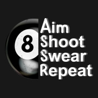 Aim Shoot Swear Repeat 8ball Pool Player Flannel Shirt | Artistshot